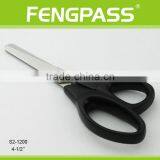 S2-1200 4-1/2" 2CR13 Stainless Steel PP Plastic Kid Scissors Round Tip thumbnail-1