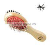 Wooden Handle Double-Sided Pet Brush Dog Brush For Pet Grooming