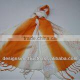 Cotton Scarves With Customized Design 100% Pure Cotton Indian Style Designs thumbnail-1