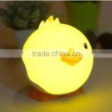 UCHOME Cute Colorful Little Duck Dimming Cartoon LED Night Light Baby Touch Switch USB Rechargeable Desktop Lamp thumbnail-1