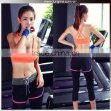 Women Workout Fitness Wear Custom Sublimation Yoga Sports Compression Running Shorts thumbnail-1