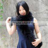 CX-S-26C Fashion Wholesale High Quality Raccoon Fur Scarf For Women thumbnail-4