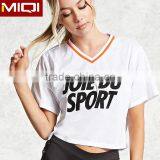 Women high visibility sports wear new technology product custom t shirt printing women with mesh design t shirt women