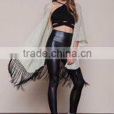 MGOO OEM Services Gold Dust Kimono Cardigan Fashion Tassels Tops Women Sexy Shawl Clothes Loose thumbnail-4