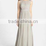 MGOO 2016 Formal Occasions Pleated Chiffon Maxi Dress Pictures Of Latest Gown Plain Elegant Prom Dress thumbnail-6