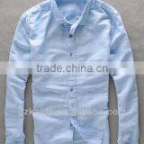 Fashion Ramie Cotton Men's Long Sleeve Shirts for Spring, Summer and Autumn thumbnail-1