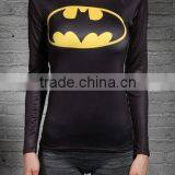 New Batman Plan Style High Quality Women Fitness Compression