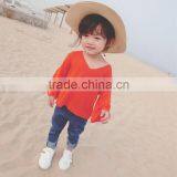 1-6 Years Wholesale 2017 New Fashion Winter Girls Knitted Sweater Ripped Solid Colors Girls Pullover Sweater (pick Size Color ) thumbnail-2