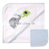 Trade Assurance Applique Cotton Terry Swaddle Baby Blanket With Embroider-elephant thumbnail-4