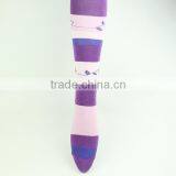 Purple Long Socks For Girl Tights Lady Strip Tight Socks thumbnail-5