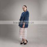 Myfur Lake Green Winter Genuine Raccoon Fur Coat For Women thumbnail-3