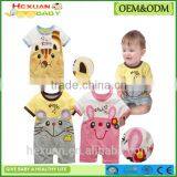 Newborn Girl 100% Pure Cotton Romper Short Sleeve Baby Jumpsuit thumbnail-1