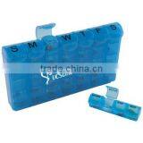 28 Compartment 7-Day Med Minder Pill Box - Holds 4 Removable Pill Compartments and Comes With Your Logo thumbnail-1