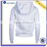 Ribbed Cuffs Hoody Track Jacket Womens Gym Zipper Hoodie thumbnail-2