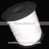 Double Sides 1.0mm Stitch Glass Beads Reflective Thread at the Edge of Webbing thumbnail-3