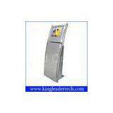 Customizable Information Touch Screen Kiosks , Two Stainless Steel Poles TSK8011 thumbnail-1