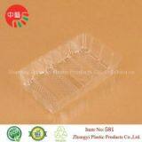 Clear Round Plastic Disposable Food Tray thumbnail-2