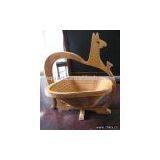 Folding Bamboo Basket thumbnail-1
