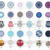 Multi Design Flower Geo Round Beach Towel/ya Clen 580g Round Table Cloth Shawl Yoga Mat Beach Towels