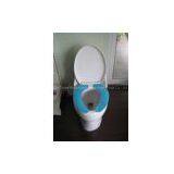 White Color Self-adhesive Toilet Seat Cover