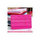 4 Hooks Red Nylon Bra Back Extender