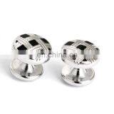 Popular Metal Studs Black Sliver Cufflinks With Buttons thumbnail-3