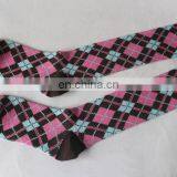 2016 Popular Houndstooth Slim Fit Boot Socks Custom Ladies Long Socks thumbnail-4