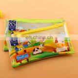 Hot Sale Cute Coloring Printing Pvc Zipper Bag for Pencil/pen Packing PVC Plastic Bag With Zipper thumbnail-1