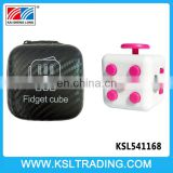 Hot sale pink multifunctional plastic fidget cube gold supplier