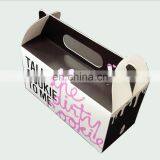 Cheaper Paper Cup Cake Box With Clear PVC Winder thumbnail-1