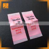 Well Made High Quality Soft Skin Care Woven Label Canvas Clothing Label thumbnail-4