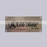 OEM Factory Fast Delivery Black Painted Type Custom Logo Etch Aluminum Nameplate With Holes thumbnail-1