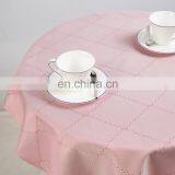 China Supplier Table Clothes Soild Plaid Jacquard Round Table Cloth Luxury Table Cloth thumbnail-4
