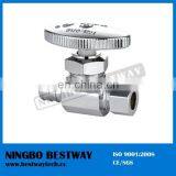 Chrom Plated Brass Angle Stop Valve With Pex Connection thumbnail-6