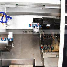 High Precision Mitsubishi China Slant Bed Taiwan Linear Rail Cnc Lathe Machine Gang Tool TCK6340 TCK6350 thumbnail-3