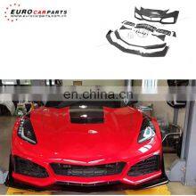 2018year C7 Front Bumper Fit for C7 ZR1 Style Bodykit pp Material Bumper thumbnail-1