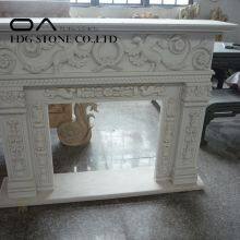 Factory Wholesale White Marble Fireplace thumbnail-3