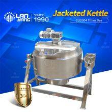 Tilting Gas Heating Jacketed Pot/Liquefied Gas Stirring Pot/Small Wok/Natural Gas Cooking Pot thumbnail-1