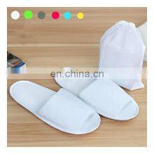 Comfortable Easy Breathable Gray Quality Hotel Slippers Travel Disposable Hotel Slippers Open Toe Spa Open Toe Shoes thumbnail-4