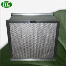 Galvanized Frame 610*610*292mm H14 Deep Pleated Hepa Filter for Clean Room thumbnail-4