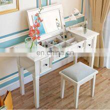 Make-up Wooden Writing Desk With Mirror and Newly-designed Cosmetics Dressing Table and Computer Desk