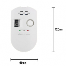Wired Gas Alarm with LED Display/stand alone alarm(wechat:13510231336)