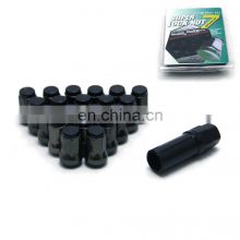 AOSU 610 Simple Style Durable Quality Universal Black Aluminum Cover Socket Wheel Lug Nut