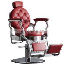 Hair Salon Hairdressing Chair Gold-plated Luxury Hairdressing Shaving Men's Hair Cutting Chair thumbnail-1
