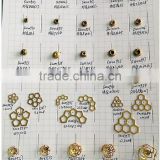 Brass beads with plastic