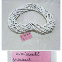 Hot Sale New Design White Color Full Willow Heart Shape Flower Wreath thumbnail-2