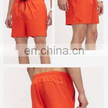 Wholesale Summer New Quick Dry Drawstring Polyester Breathable Zipper Side Pocket Sports Gym Running Fitness Shorts For Men thumbnail-3