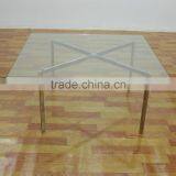 Replica Stainless Steel Barcelona Coffee Table for Living Room