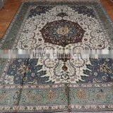 Floral Silk Carpet 300lines Pure Silk Carpet High Quality Carpet for Church thumbnail-1