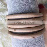 2016 Fashion Handmade Real Ostrich Leather Wristbands& Natural Color Leather Cord For Fashion Bracelet thumbnail-1